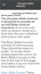 Mobile Screenshot of disciplesbibleinstitute.com